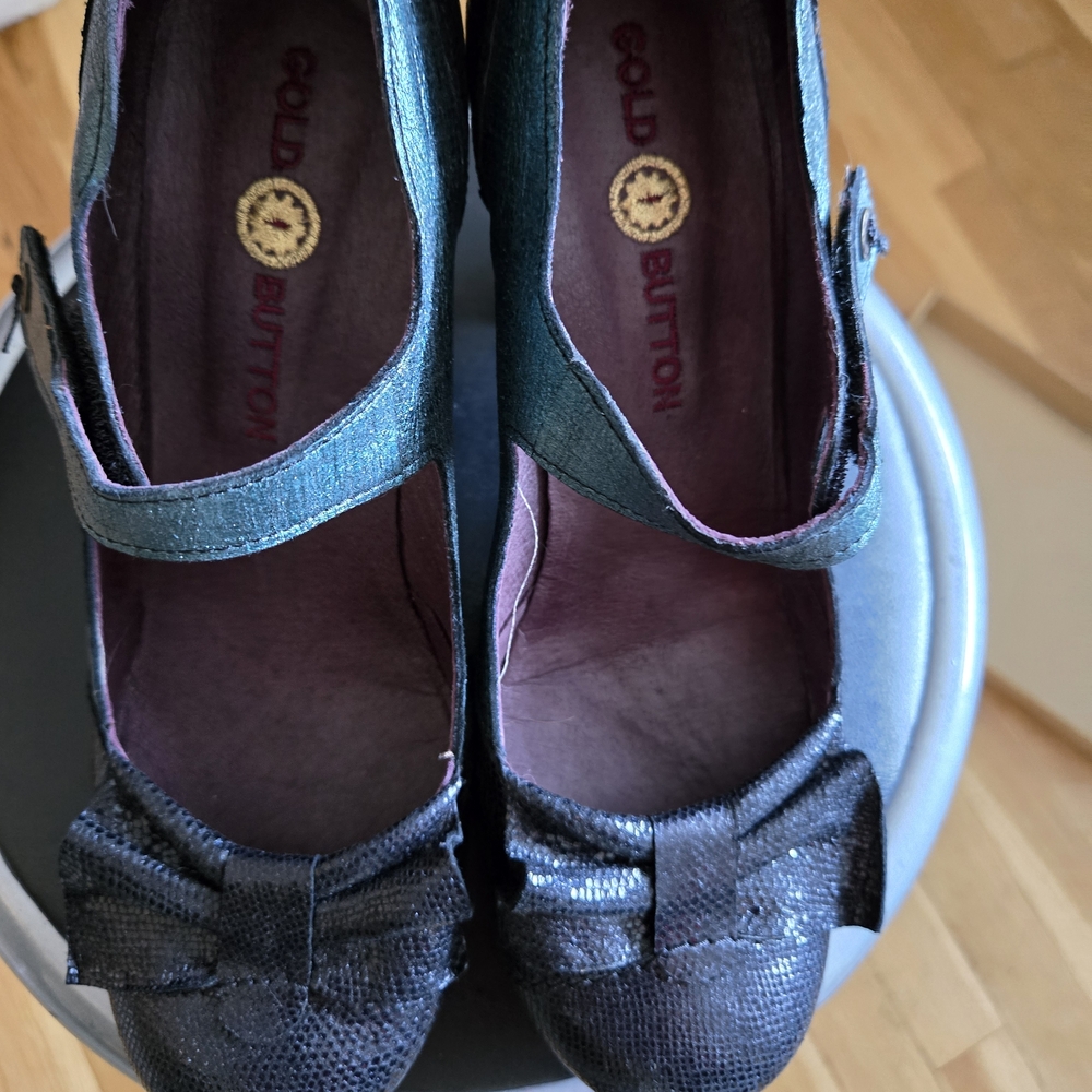 Black and Purple Heels